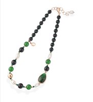 Collana Glamour Donna LELUNE GLAMOUR in Argento Giada LGNK590.2